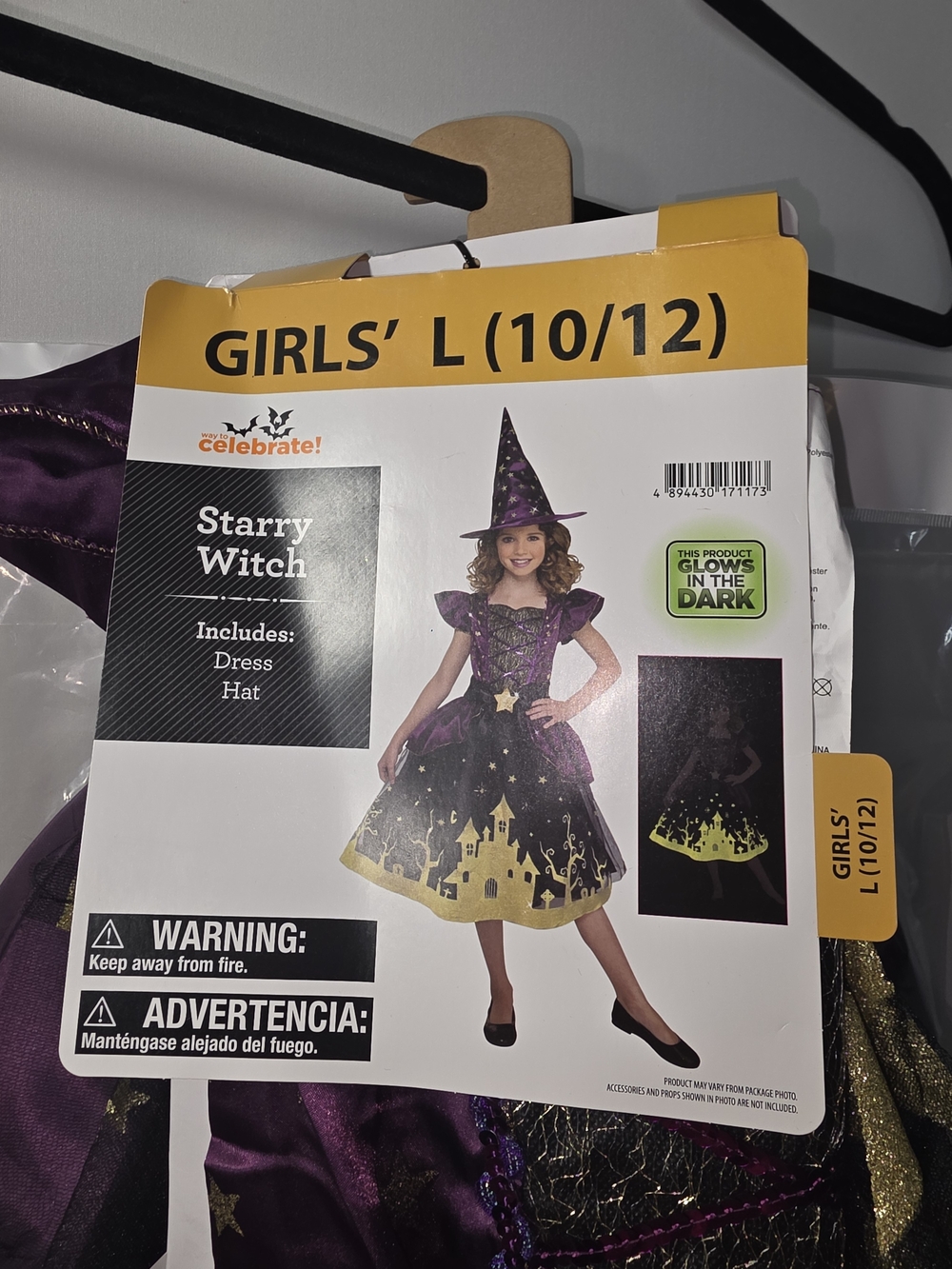Celebrate It Starry Witch Costume - Purple & Gold